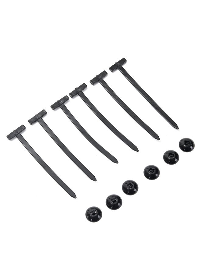 LAWAZIM Automotive Plastic Cable Tie Buckle - 100 Piece - Self-Locking Zip Ties Buckles with Mounting Clips, Black Fasteners for Secure Car Bumper Fender Liner Repair, Wire Bundling & Cable Management - Image 3